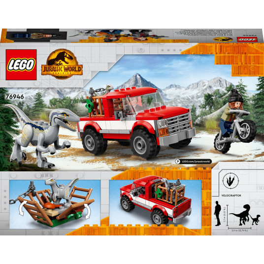 LEGO® 76946 JURASSIC WORLD Velociraptoru Blū un Betas notveršana