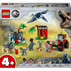 LEGO® 76963 Jurassic World dinozauru glābšanas centrs