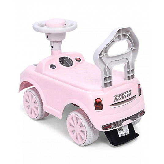 Bērnu stumjamās mašīnas "Mini Cooper", rozā