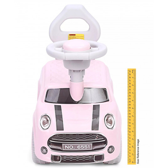 Bērnu stumjamās mašīnas "Mini Cooper", rozā