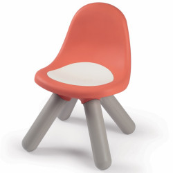 Krēsls ar atzveltni SMOBY, balts/oranžs