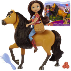 Lelle Lūcija ar Spirit zirgu