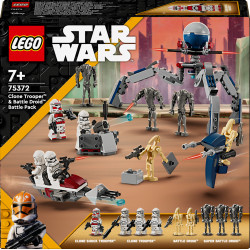 LEGO® 75372 Star Wars™ klonu karavīru un kaujas droīdu kaujas komplekts