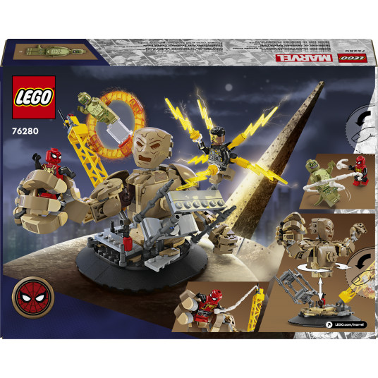 LEGO® 76280 Marvel Spider-Man pret Smilšu cilvēku: Pēdējā cīņa