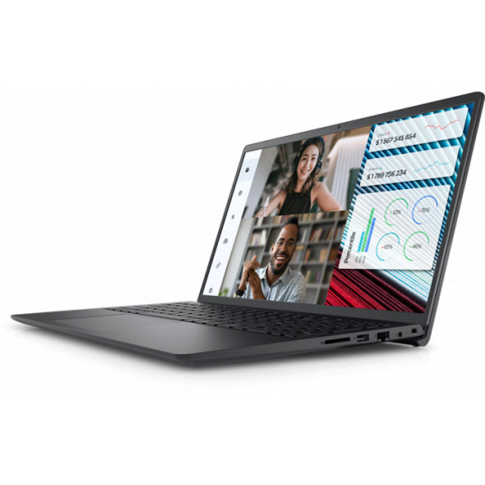 Dell Vostro 15 3520 HP FHD i3-1215U/8GB/256GB/UHD/Win11/ENG aizmugurgaismojums kbd/Melns/3Y ProSupport NBD Onsite Dell