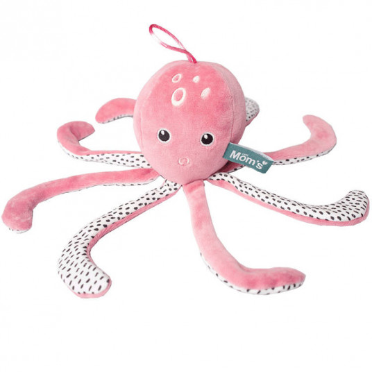 Plīša kulons Hencz Toys - Octopus, rozā
