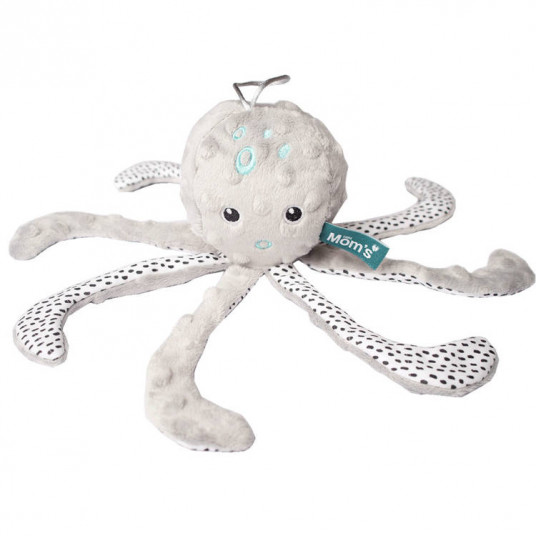 Plīša kulons Hencz Toys - Astoņkājis, pelēks