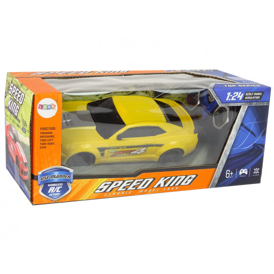 Speed King sporta tālvadības pults automašīna, dzeltena