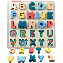 Koka puzle - Lielie alfabēta burti