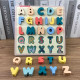 Koka puzle - Lielie alfabēta burti