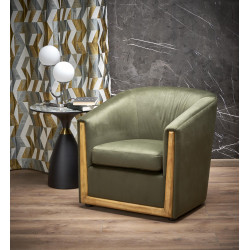 Dzīvojamās istabas krēsls ENRICO zaļš