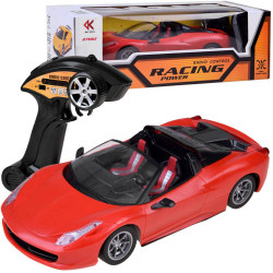 RacingPower tālvadības pults sporta automašīna, sarkana
