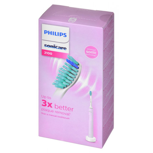 Philips 1100 Series HX3651/11 elektriskā zobu birste Adult Sonic zobu birste zaļa, rozā, balta