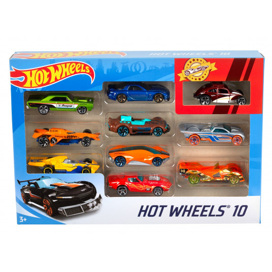 Hot Wheels 10 modeļa auto komplekts