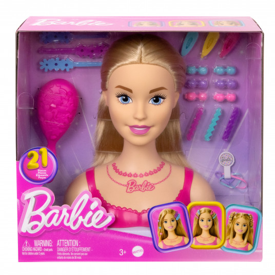 Barbie Styling Head - blondi mati