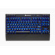 Klaviatūra Corsair K63 Blue LED, Cherry MX Red, Wireless/Wired, Black