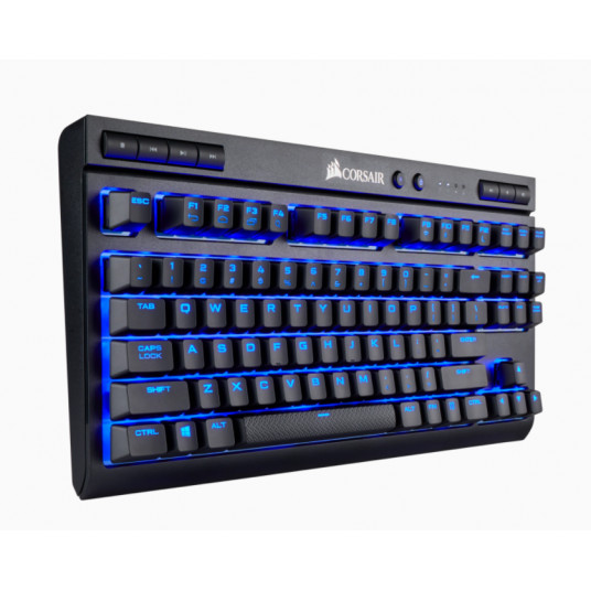 Klaviatūra Corsair K63 Blue LED, Cherry MX Red, Wireless/Wired, Black