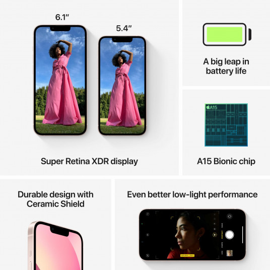 Viedtālrunis Apple iPhone 13 Mini 256GB Rose