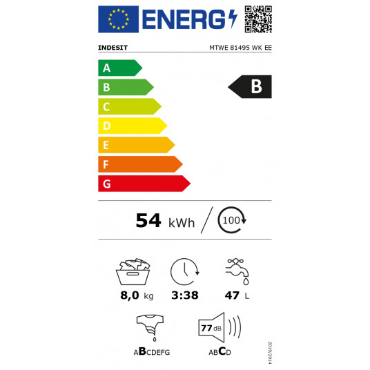 Veļas mašīna Indesit MTWE 81495 WK EE