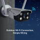 TP-LINK VIGI 4MP āra pilnkrāsu Wi-Fi tīkla kamera VIGI C340-W Bullet, 4 MP, 4 mm, IP66, H.265+/H.265/H.264+/H.264, MicroSD