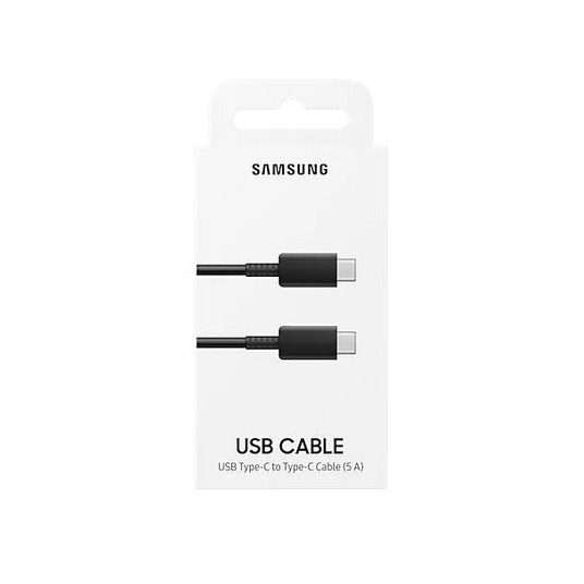 Kabelis Samsung Cable (Type C to C)_5A 1m long Black