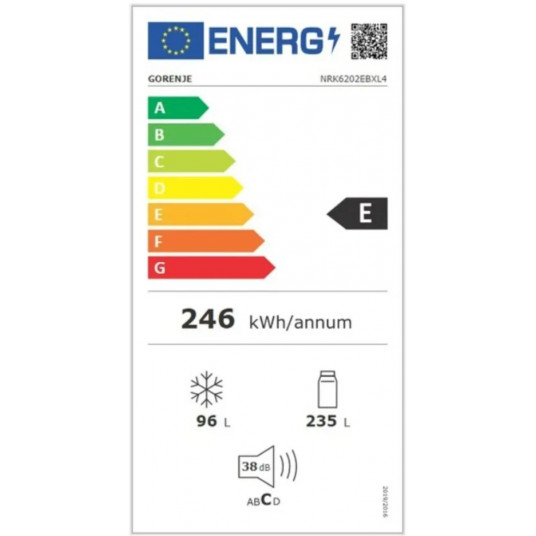 Ledusskapis GORENJE NRK6202EBXL4