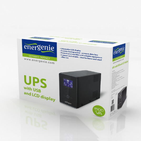 EnerGenie UPS ar USB un LCD displeju EG-UPS-035 2000 VA