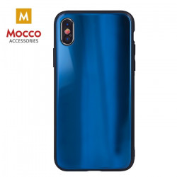 Mocco Aurora Glass Silicone Back Case for Samsung Galaxy S21 Blue