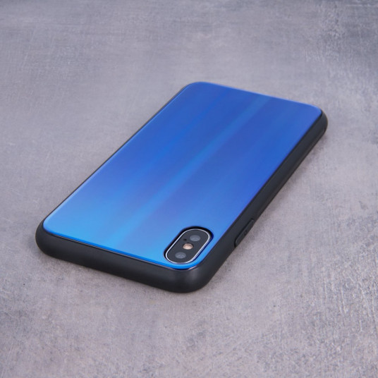 Mocco Aurora Glass Silicone Back Case for Samsung Galaxy S21 Blue