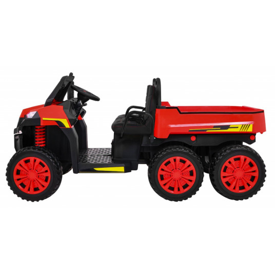 Bērnu traktors Farmer Truck, sarkans