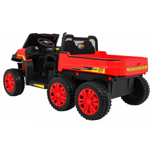 Bērnu traktors Farmer Truck, sarkans