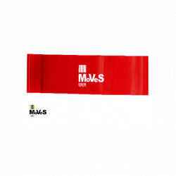 Elastīgās lentes cilpa MVS - sarkana (vidēja) 7,5cm x 30cm (palielināts platums)