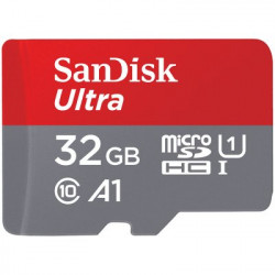 Atmiņas karte SANDISK 32GB microSDHC+SD adapteris