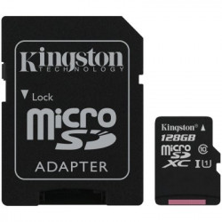 Atmiņas karte KINGSTON 128 GB Canvas Select Plus 100R A1
