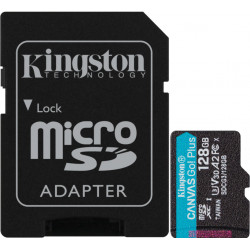 Atmiņas karte KINGSTON 128GB microSDXC Canvas Go Plus