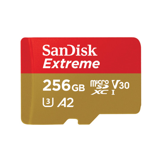 Atmiņas karte SANDISK Extreme Plus microSDHC 256GB + SD adaptācija + Rescue pr