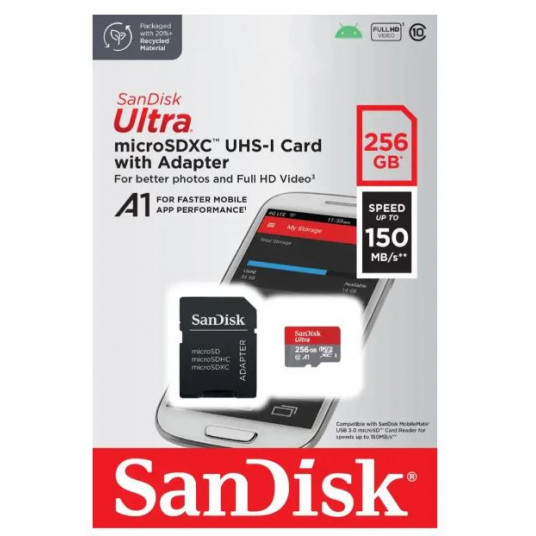 Atmiņas karte SANDISK 256GB Ultra Micro SDXC