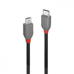 Kabelis LINDY USB 2.0 Type C līdz Micro-B 3m Black