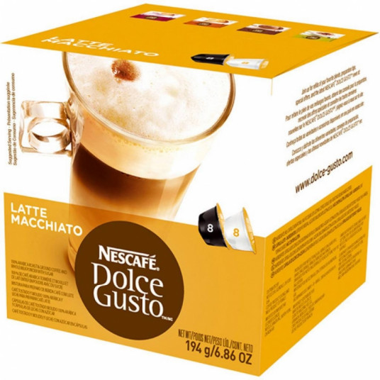 Kafijas kapsulas NESCAFE Dolce Gusto Latte Macchiato 8x8 gab