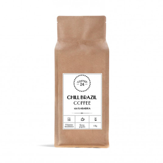 Kafija COFFEE24 Chill Brazil 250gr. (pupiņas)