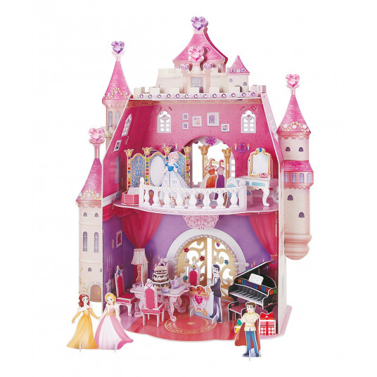 CUBICFUN 3D Puzle - Princeses dzimšanas dienas māja