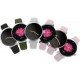 Wotchi – AMOLED viedpulkstenis DM70 – melns – rozā