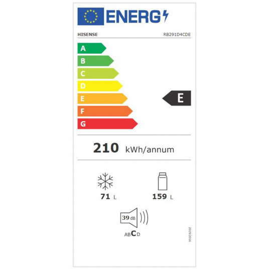 Ledusskapis Hisense RB291D4CDE + papildus atlaidi