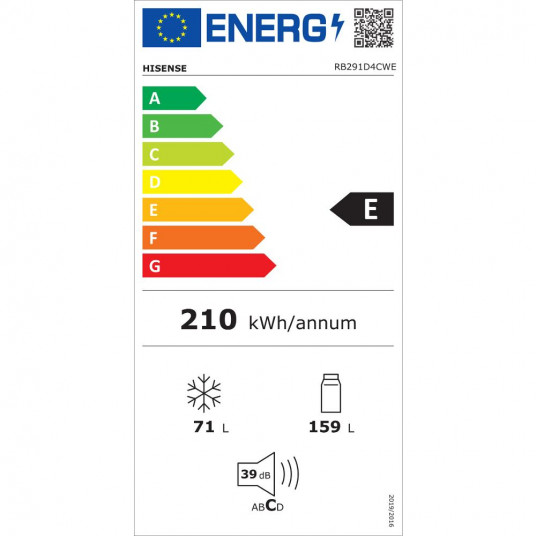 Ledusskapis Hisense RB291D4CWE