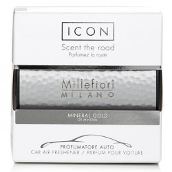 Millefiori Milano - Auto aromāts Icon Metal Shades Mineral Gold 47 g