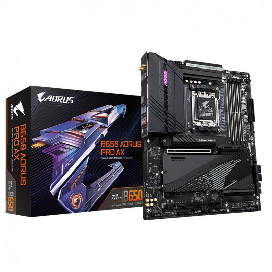 Gigabyte B650 AORUS PRO AX mātesplate AMD B650 AM5 ligzda ATX