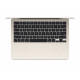Klēpjdators  MacBook Air 13.6" Apple M3 Chip 8C CPU, 8GB RAM, 512GB SSD, Starlight INT, MRXU3ZE/A