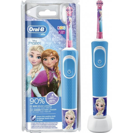 Oral-B Toothbrush Disney Frozen Vitality Rechargeable, For kids, Number of brush heads included 1, Number of teeth brushing modes 2, Blue