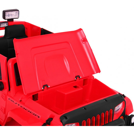 Elektroauto Jeep 4x4, sarkans