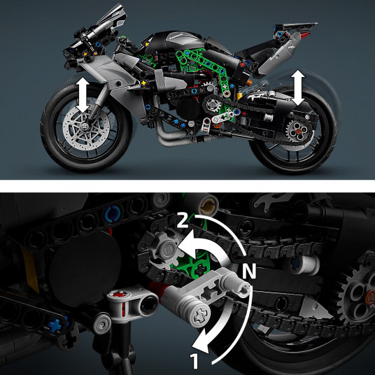 LEGO® 42170 TECHNIC Motocikls Kawasaki Ninja H2R
